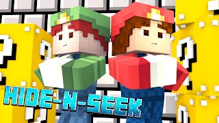 Minecraft Mario HIDE N SEEK w LUIGI 4 Roleplay Minigame [upl. by Lexy]