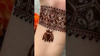 Simple mehendi design  wrist mehendi shorts mehndi youtubeshorts ytshorts mehndidesign henna [upl. by Estas286]