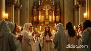 PANIS ANGELICUS Latin Gregorian chant in Arabic version 1 [upl. by Yrkcaz]