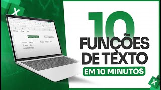 Aprenda 10 Funções de Texto do Excel em 10 Minutos [upl. by Yemerej]