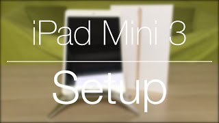 Apple iPad Mini 3 in Gold  Setup [upl. by Dub522]