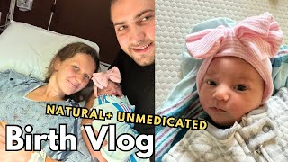 Emotional Unplanned Natural Birth Vlog  2024 [upl. by Mascia608]