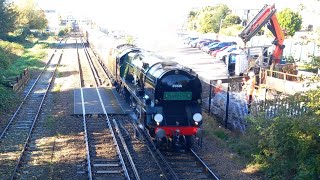 35028 Clan Line passing through Canterbury East [upl. by Jago]