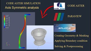 axis symmetry analysis using code astersalome meca tutorialparaview tut51 [upl. by Amlet829]