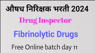 Fibrinolytic drugs  thrombolytic agents  Drugs affecting coagulation druginspectorexam [upl. by Lindeberg]