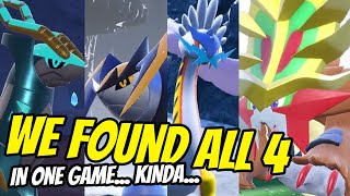 WE FOUND ALL 4 DLC PARADOX LEGENDARIES IN POKEMON VIOLET [upl. by Akerdna]