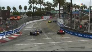 Marcus Ericsson crash  2021 Indycar championship at Long Beach [upl. by Robma]