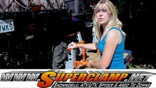 SuperClamp  ATV Tie Down System  CKs Trailside Review [upl. by Ojadnama222]