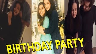 Sanaya Irani Birthday Celebration  Ridhi Dogra  Barun Sobti [upl. by Nonaihr]