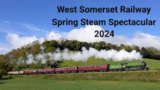 West Somerset Railway  Spring Steam Spectacular 2024 [upl. by Winthrop]