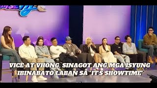 Nagsalita na si Vice Ganda tungkol sa demolition job sa Its Showtime [upl. by Sulihpoeht]