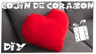 Como hacer un cojín con forma de CORAZÓN  DIY [upl. by Snoddy]