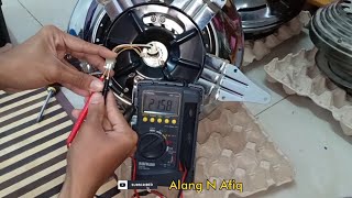 Kipas Siling Rosak Tidak Berpusing Cara Cek Motor Brand Alpha Cosa Wings FanMaster Guna Multimeter [upl. by Ahsela]