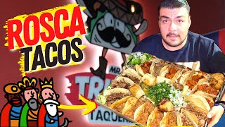 MEGA Rosca de Reyes de TACOS pastor tripa bistec chorizo 🌮🤤 [upl. by Bevan]