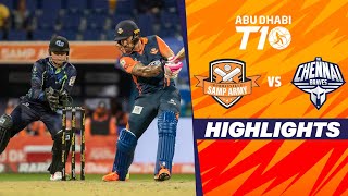 Chennai Braves vs Morrisville Samp Army  Abu Dhabi T10  Match 7  HighlightsJioCinema amp Sports18 [upl. by Ednarb]