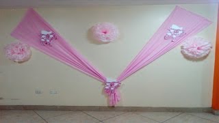 ✔DECORACIÓN DE TELAS PARA EVENTOS¡¡¡MUY FACIL [upl. by Gaylene]