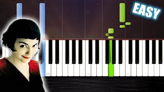 Comptine dun autre été  Amélie  EASY Piano CoverTutorial by PlutaX  Synthesia [upl. by Cogan]