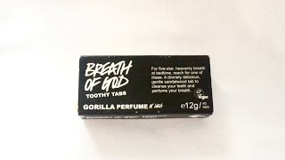 Breath of God Toothy Tabs Review  Lush Cosmetics [upl. by Amsirahc]