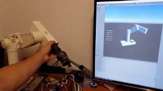 Arduino Data to Unity3D Puma 200 Robot Arm [upl. by Arihaj]