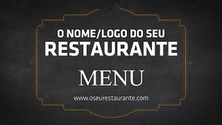 Promova o seu restaurante com um vídeo atrativo [upl. by Colville994]