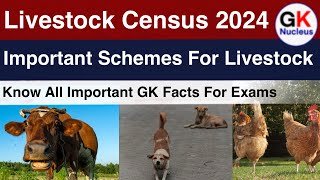 Livestock Census 2024  Important Schemes For Livestock  CurrentAffairs gknucleus ssccgl upsc [upl. by Aitnauq]