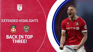 RED DRAGONS BACK IN TOP 3  Wrexham v Notts County extended highlights [upl. by Joyce]