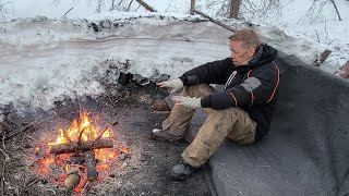 Lost in Alaska  How to NOT Freeze to Death Winter Survival Camping amp Bushcraft No Tent or Bag [upl. by Nylemaj]