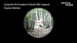 Leupold VXFreedom 39x40 350 Legend Reticle Duplex  Optics Trade Reticle Subtensions [upl. by Caressa]