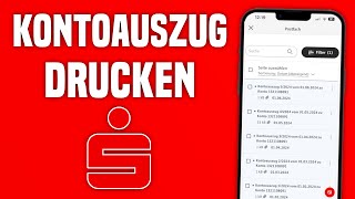 Sparkasse Kontoauszug drucken  Sparkasse Kontoauszug online herunterladen [upl. by Bik720]