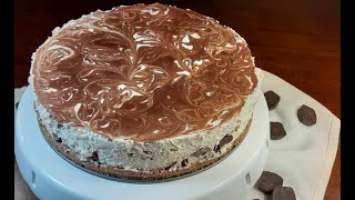 Cheesecake Alla Stracciatella Senza Cottura  No Bake Stracciatella Cheesecake [upl. by Dafna]