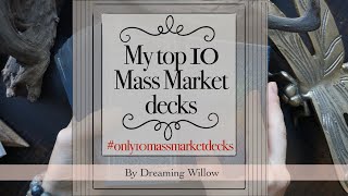 My top 10 Mass Market Tarot Decks Only10massmarketdecks [upl. by Jamieson687]