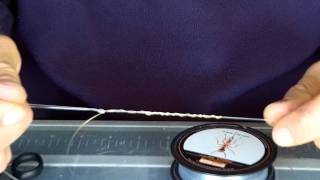 how to deel 2 een voorslag bevestigen  how to tie a snagleader dubble uni knot [upl. by Fayth]