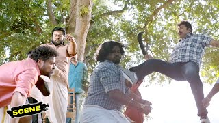 Shylock Kannada Movie Scenes  Mammootty amp Raj Kiran Ultimate Action Scene [upl. by Enaelem]