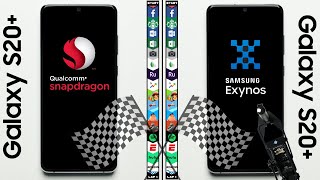 Galaxy S20 Snapdragon vs Galaxy S20 Exynos Speed Test [upl. by Aliemaj]