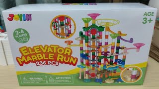 Joyin 236pcs Elevator Marble Run Unboxing [upl. by Hoag]