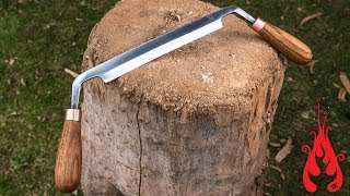 Blacksmithing  Forging a drawknife [upl. by Cressy]