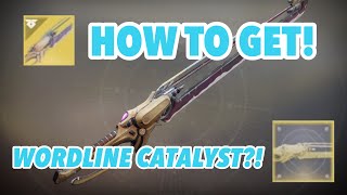 Destiny 2  HOW TO GET THE WORLDLINE ZERO CATALYST Fast amp Easy Arc 30 Guide [upl. by Rebak317]