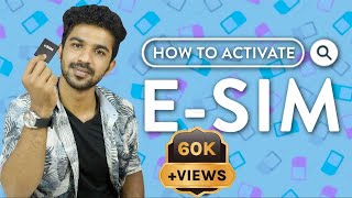 How To Activate eSIM In Tamil  Jio Vi Vodafone Airtel  iPhone Samsung  Supported Phones [upl. by Annahvas]