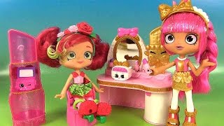 Shopkins Jouets Boutique de Beauté de Lippy Lulu et Poupée Shoppies [upl. by Yrred]