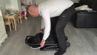 How To Fold The Ickle Bubba Aurora Pushchair  MadeForMums [upl. by Ahsuat]