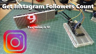 Arduino Instagram Stats Library [upl. by Silrac]