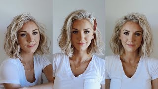 3 Ways to Curl SHORT Hair [upl. by Haidebez]