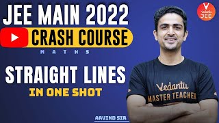 Straight Lines JEE OneShot🔥 Dropper Batch for JEE 2022👻  JEE 2022 11th Maths  Vedantu JEE✌ [upl. by Koziarz]