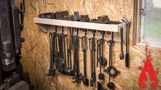 Blacksmith shop makeover amp forging hooks [upl. by Revned302]