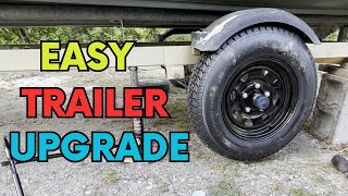 Trailer Tire and Hub Upgrade Made EASY ✅ [upl. by Nason326]