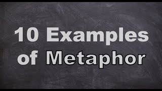 Ten examples of Metaphor [upl. by Durrej]