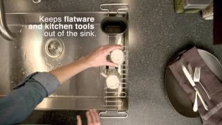 Declutter amp Organize with a Utility Kitchen Sink Rack from KOHLER® [upl. by Aeslek]