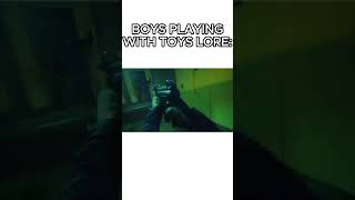 Boys playing with toys lore memes boy toys action shorts [upl. by Flem]