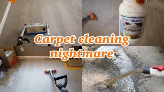 A carpet cleaners BIGGEST fear  cleaning carpets full of RESIDUE [upl. by Nevil]