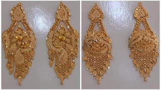 Earring  Gold Earrings Designs  Gold Earrings Designs With Price And Weight  Bridal Earrings [upl. by Barbabas539]